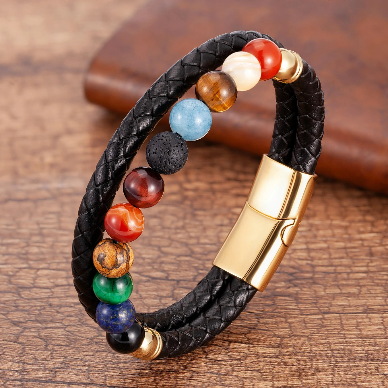 Cosmo Leather Solar System Bracelet