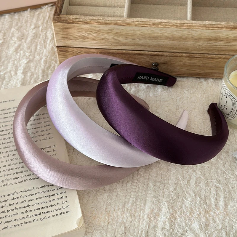 Satin Charm Padded Headband