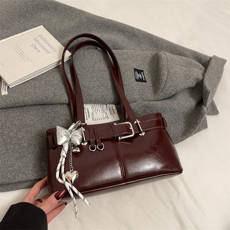 CharmBelt Retro Shoulder Bag