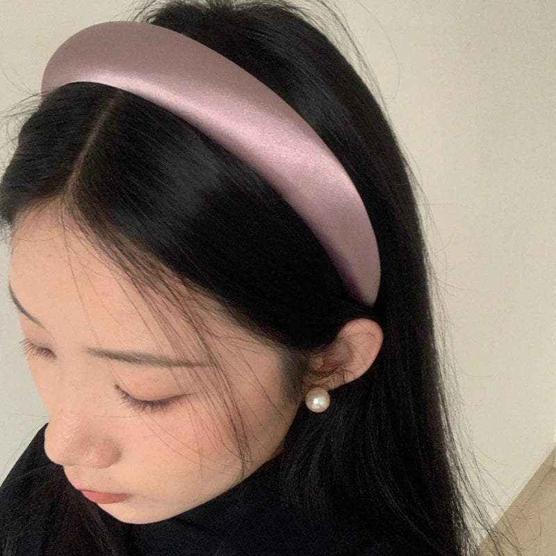 Satin Charm Padded Headband