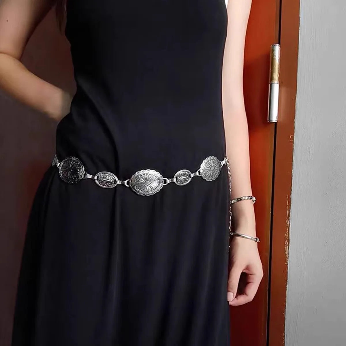 Golden Medallion Chain Belt