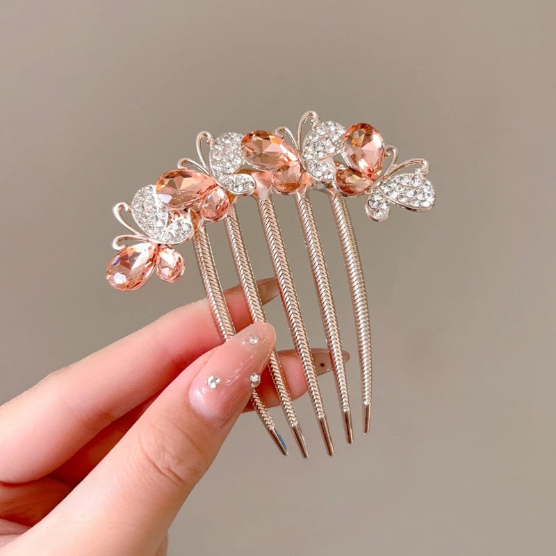 Elegance Pearl & Floral Hairpin