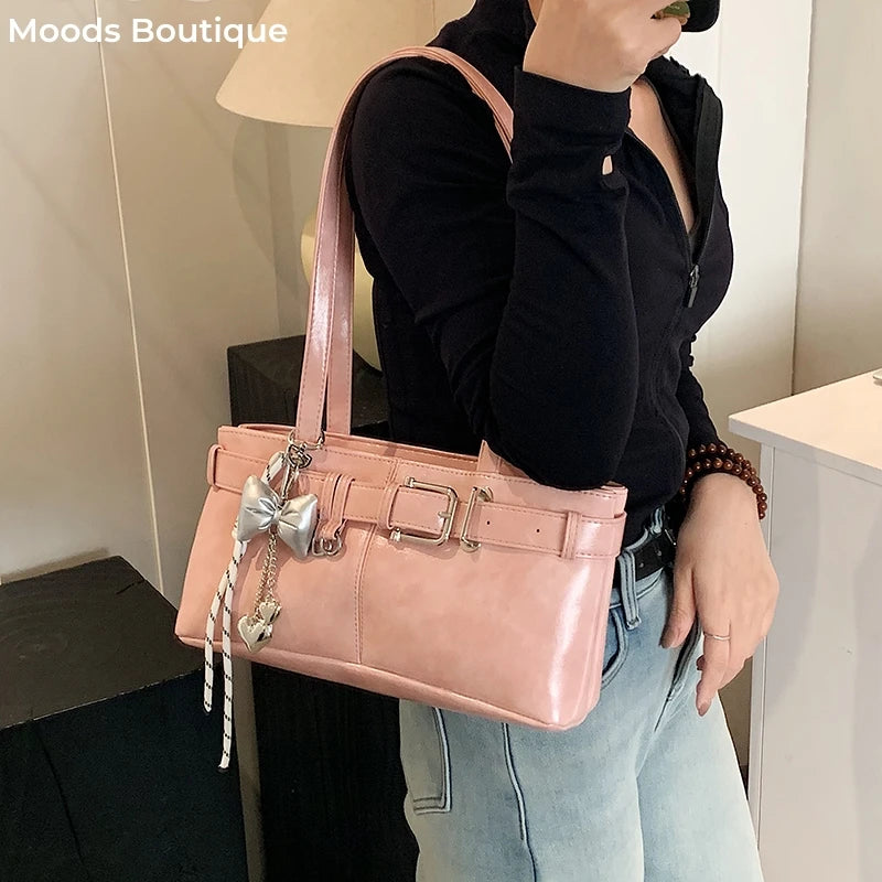 CharmBelt Retro Shoulder Bag