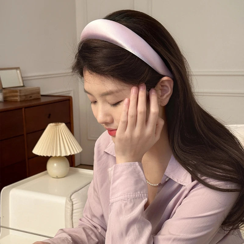 Satin Charm Padded Headband