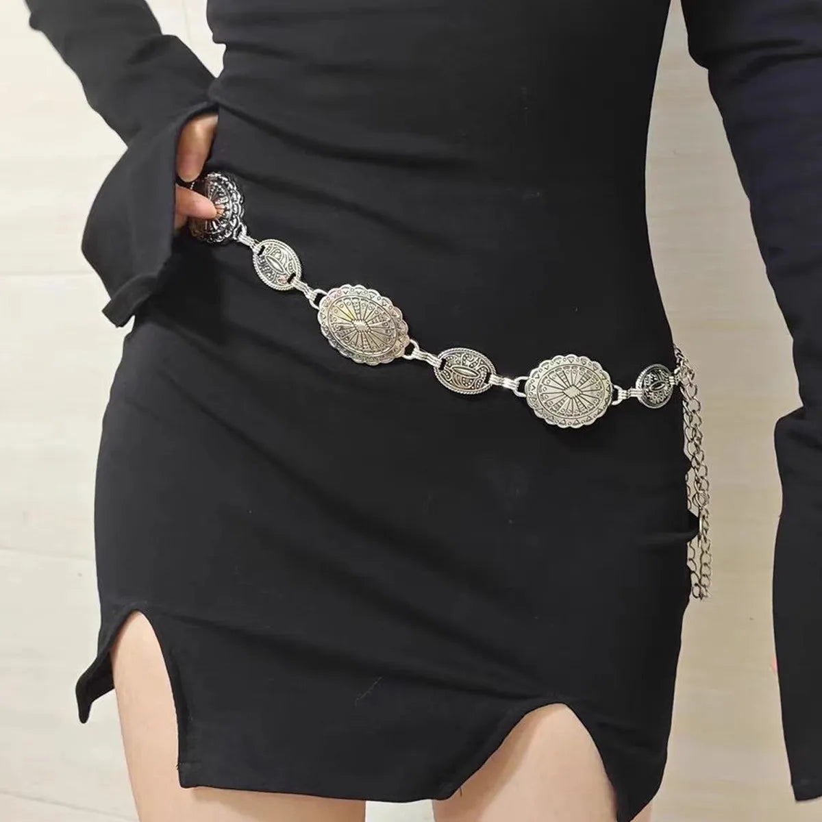 Golden Medallion Chain Belt