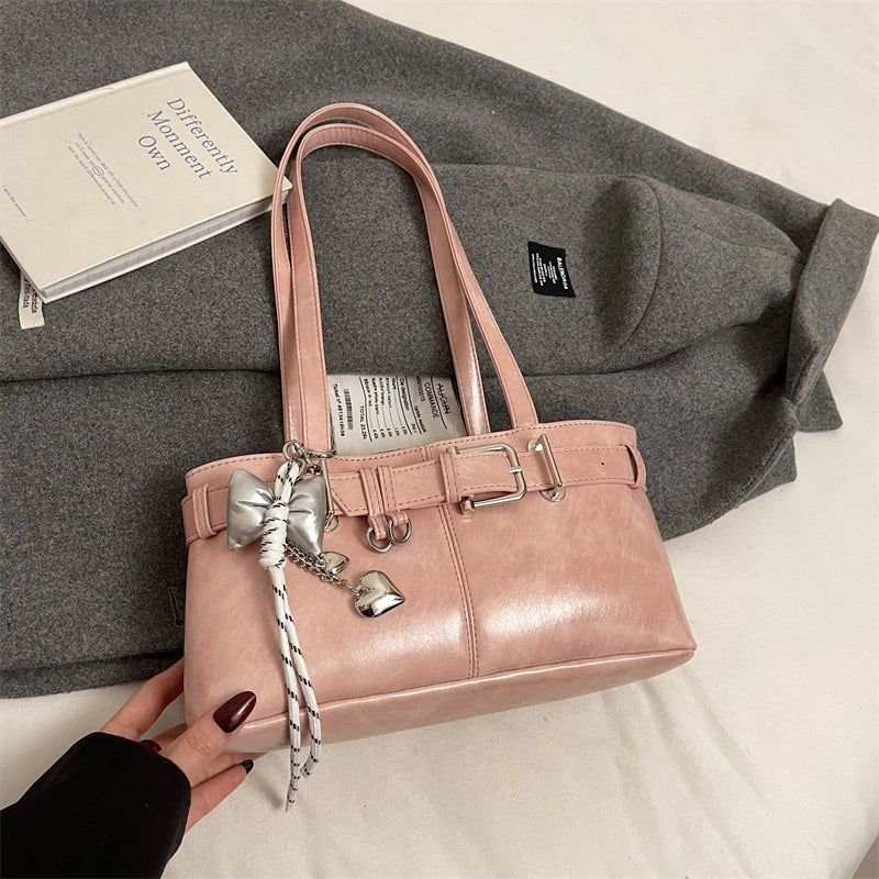CharmBelt Retro Shoulder Bag
