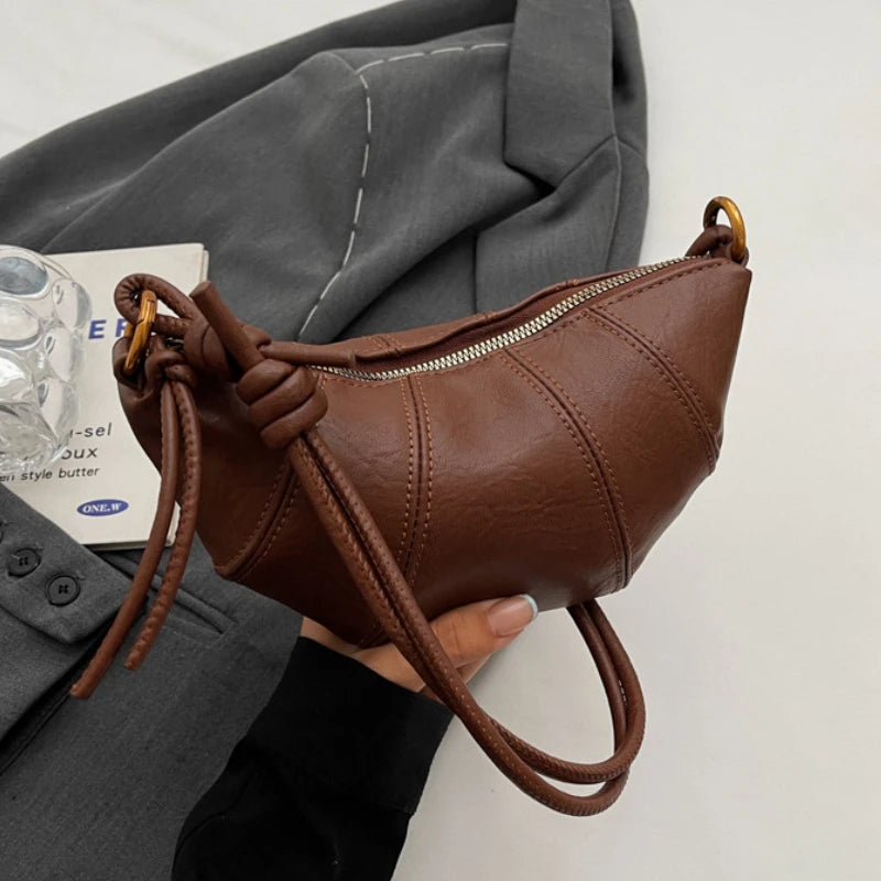 Knot Suede Hobo Bag