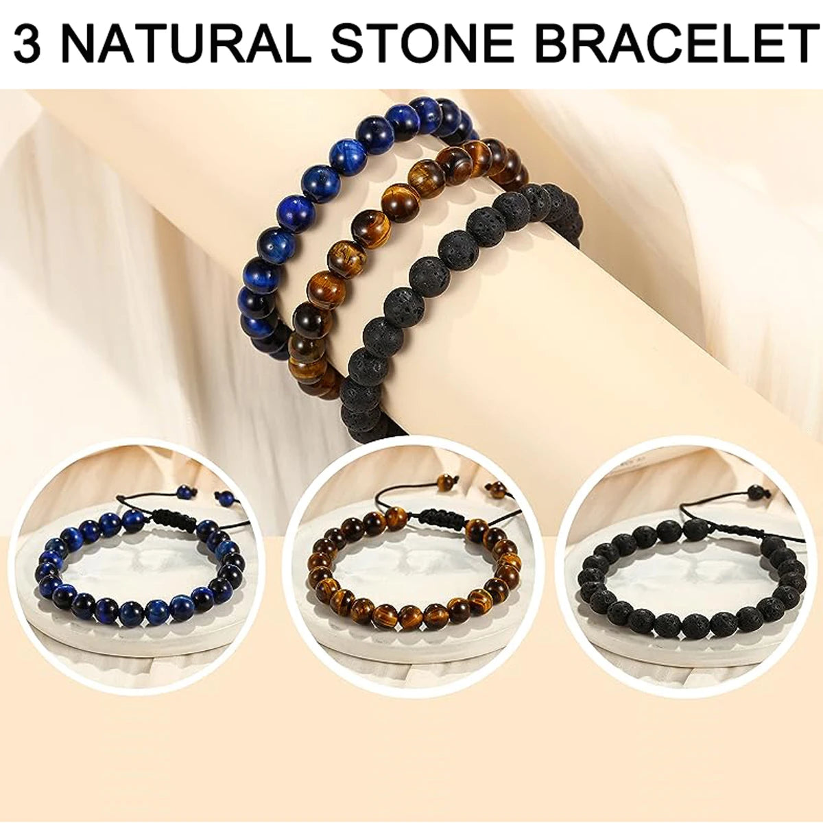 Elemental Energy Bead Bracelets