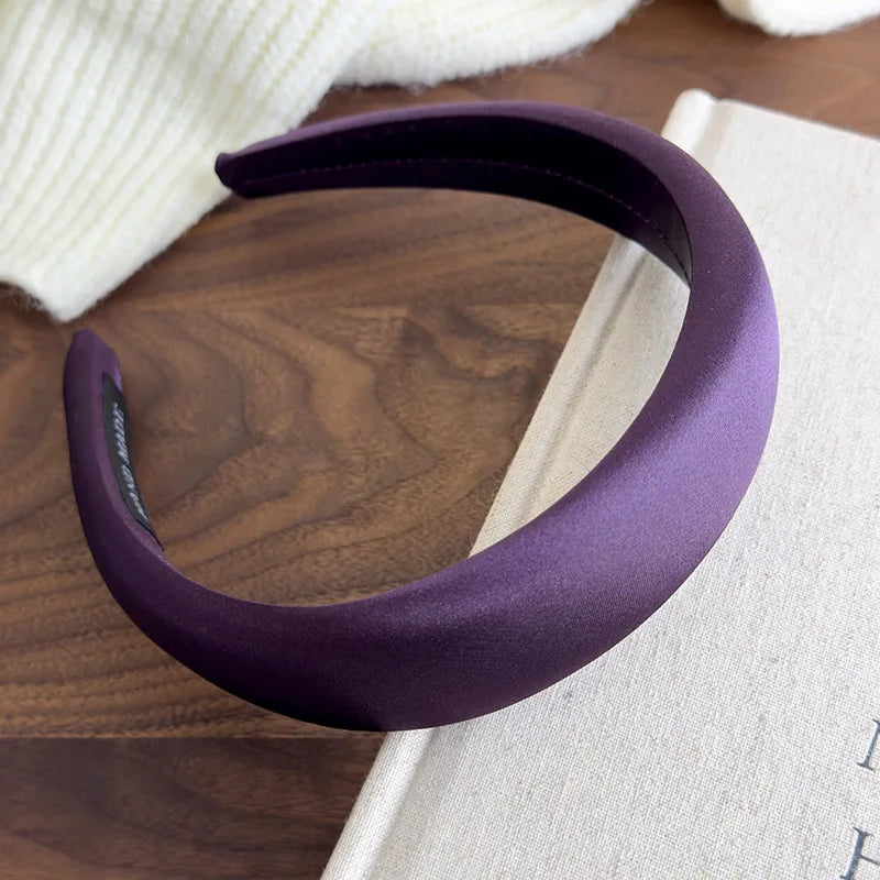 Satin Charm Padded Headband