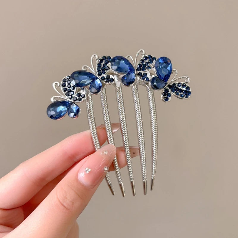 Elegance Pearl & Floral Hairpin